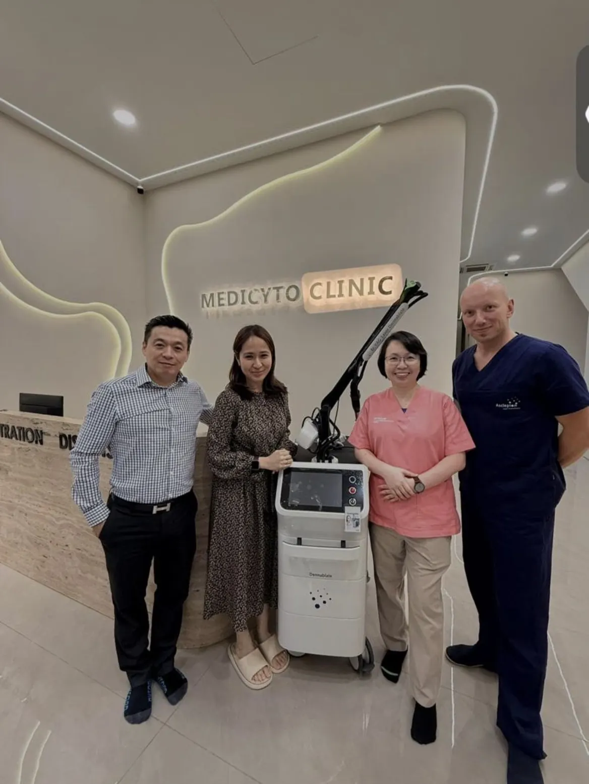 Medicyto Clinic team with advanced medical equipment